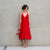 Backless Lace Up Dress Anika