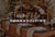 Decorated Thanksgiving table with flowers and text overlay 'INSPO FOR THANKSGIVING'.
